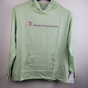 Champion authentic athleticwear green large hoodie